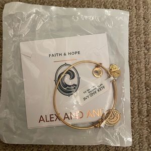 Alex and Ani Gold finish wave bracelet